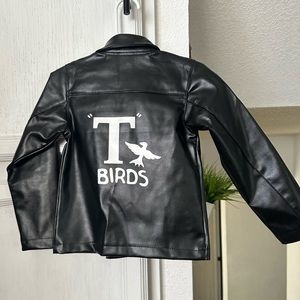 Boys 4T Grease “T Birds” costume leather jacket